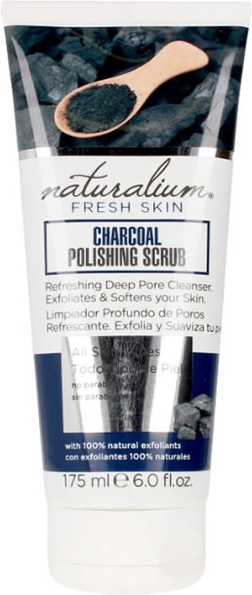 Naturalium - Tělo above peeling charcoal ( Charcoal Polishing Scrub) 175 ml - 175ml
