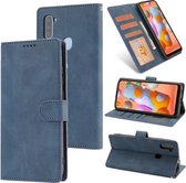 Voor Samsung Galaxy A11 Fantasy Klassiek Huidgevoel Kalfsleer Textuur Magnetische gesp Horizontale Flip PU lederen tas met houder & kaartsleuf & portemonnee (blauw)