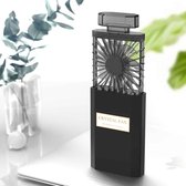 Parfumvorm Draagbare ventilator Verborgen bladventilator (zwart)