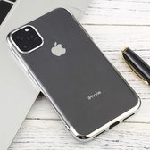 Voor iPhone 11 Pro transparante TPU anti-drop en waterdichte mobiele telefoon beschermhoes (zilver)