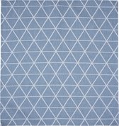 Twentse Damast Keuken Handdoeken - Hollandse Designs - Theedoeken Set - 6 stuks - 60x65 cm - Triangel Blauw