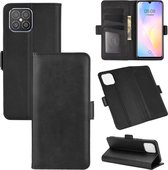 Voor Huawei nova 8 SE dubbelzijdige magnetische gesp horizontale flip lederen tas met houder & kaartsleuven & portemonnee (zwart)