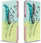 Voor Xiaomi Redmi K30 Gekleurd tekeningpatroon Horizontale flip lederen tas met houder & kaartsleuven & portemonnee (veer)