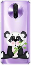 Voor Xiaomi Redmi K30 schokbestendig geverfd transparant TPU beschermhoes (bamboe panda)