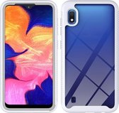 Voor Samsung Galaxy A10 Sterrenhemel Effen Kleur Serie Schokbestendige PC + TPU Beschermhoes (Wit)