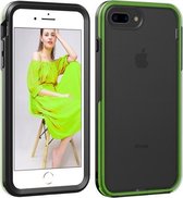 Voor iPhone SE 2020/8/7 TPU + PC Polish Case Drop & Shockproof & Krasbestendig (Zwart + Groen)