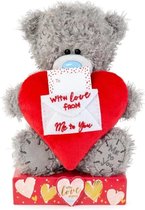 Knuffel - Beer - With love from me to you - Met kaartje - 16cm