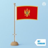 Tafelvlag Montenegro 10x15cm | met standaard