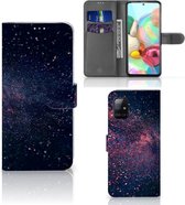 GSM Hoesje Geschikt voor Samsung Galaxy A71 Flip Cover Stars