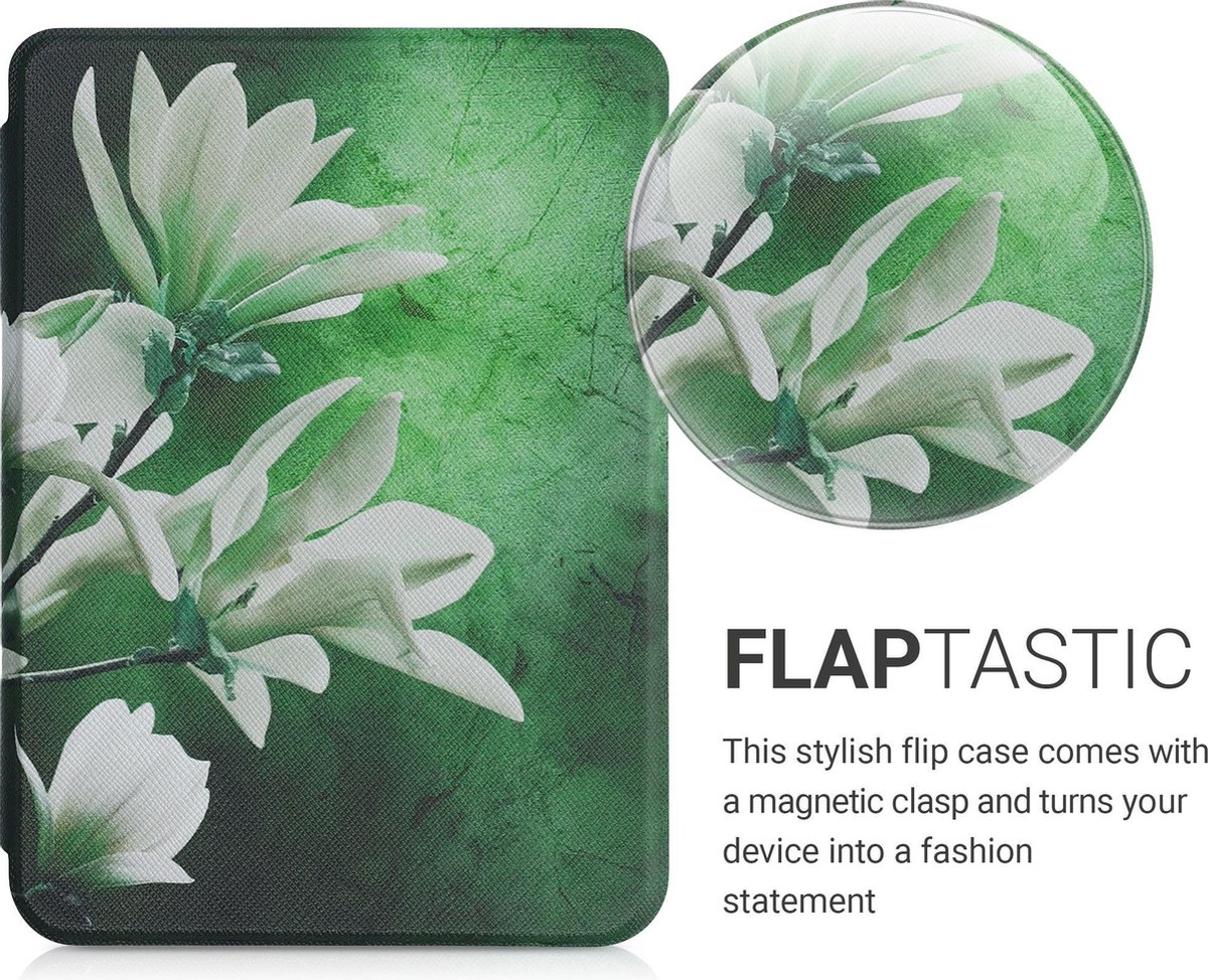kwmobile hoes voor Kobo Clara HD - Case voor e-reader in wit / geel