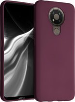 kwmobile telefoonhoesje voor Nokia 3.4 - Hoesje voor smartphone - Back cover in bordeaux-violet