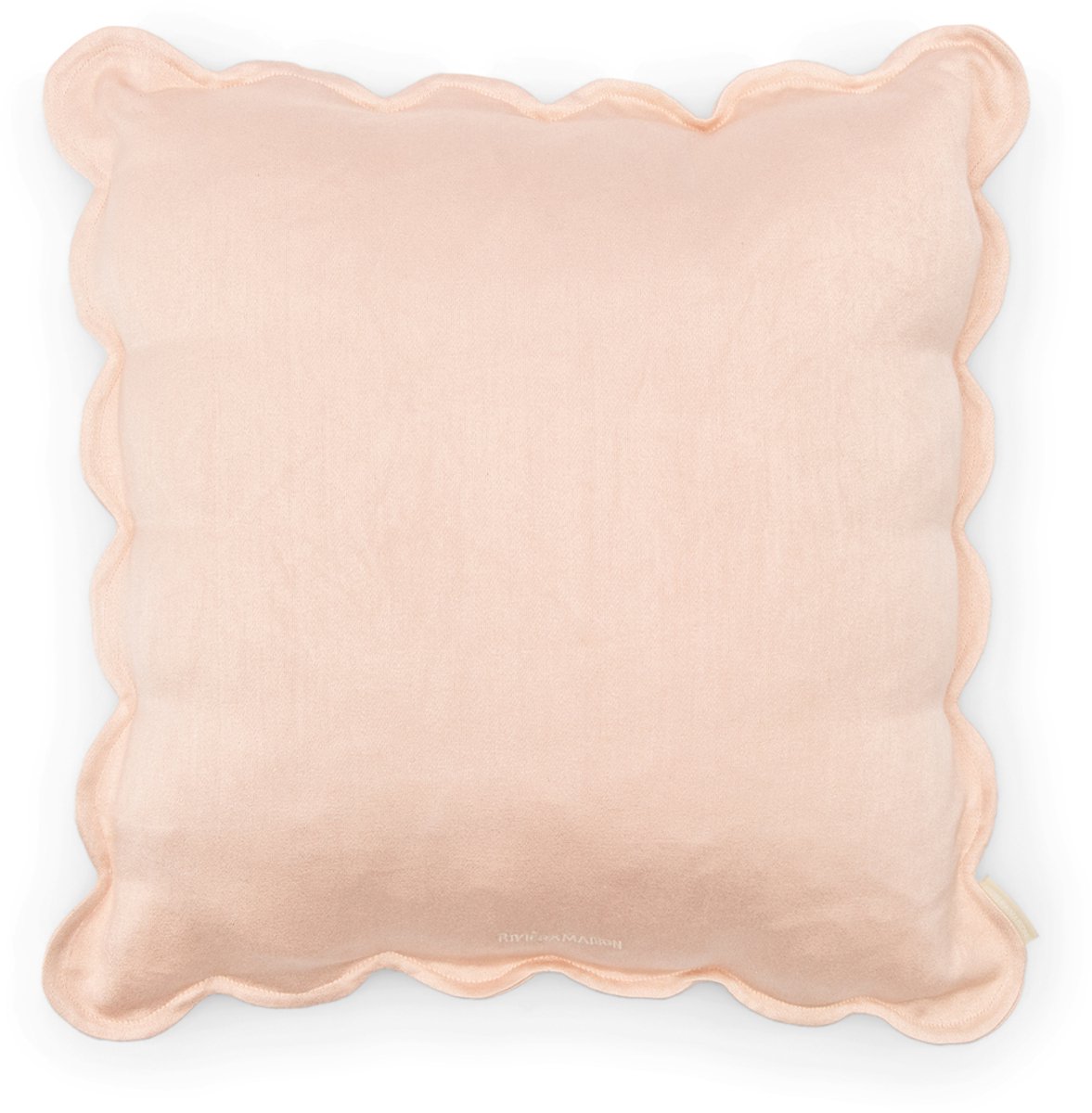 Riviera Maison Fleur Scallop Pillow Cover - Soft Pink - 50.0 x 50.0