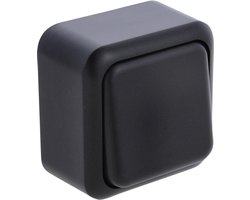 Q-Link Wisselschakelaar – Schakelaar – Opbouw – Wandschakelaar – Lichtschakelaar – Zwart