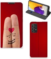 Stand Case Cadeau voor Vrouw Geschikt voor Samsung Galaxy A72 (5G/4G) Smart Cover Liefde