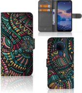 GSM Hoesje Nokia 5.4 Flip Case Aztec