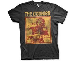The Goonies Heren Tshirt -XL- I Love Chunk Zwart