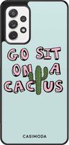 Samsung A52 hoesje - Go sit on a cactus | Samsung Galaxy A52 5G case | Hardcase backcover zwart