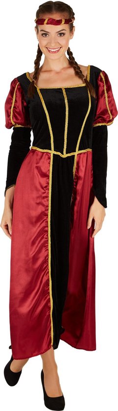 dressforfun - Vrouwenkostuum kasteeldame XL - verkleedkleding kostuum halloween verkleden feestkleding carnavalskleding carnaval feestkledij partykleding - 301198