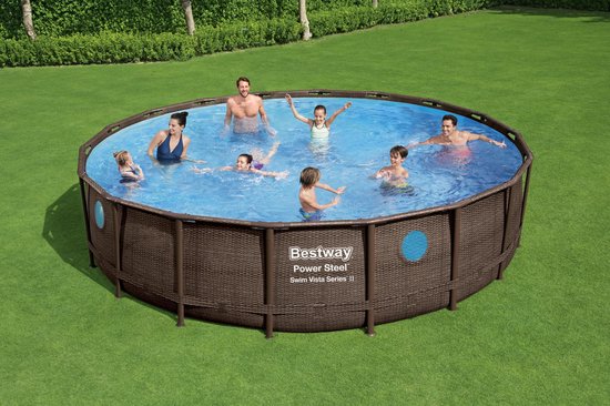 Power Steel Swim Vista ROND 549x122 cm - Zwembad Super Deal