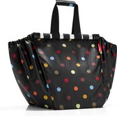 Travelenthel Easyshoppingbag - Sac à provisions - Pliable - Polyester - 30L - Noir à pois