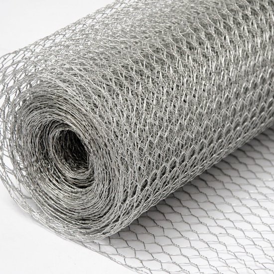 Niederberg Metall Gegalvaniseerd Gaashek – 25 M X 100 Cm, 13x13 Mm Of 25x25 Mm Maas, 0,9 Mm Draad, Voor Tuin, Volière En Konijnenverblijf