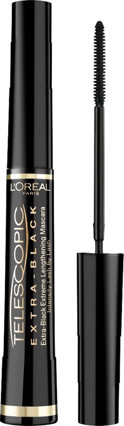 L’Oréal Paris Telescopic Mascara - Lengte Mascara voor Zichtbaar Langere Wimpers - Flexibel multi-precisie borsteltje - Extra Zwart - 8ML