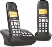 Téléphone Gigaset AL385A Duo + Répondeur Zwart