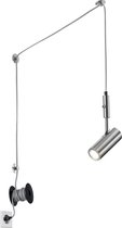 LED Hanglamp - Torna Corlo - GU10 Fitting - Rond - Mat Nikkel - Aluminium