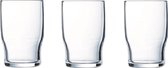 18x Stuks waterglazen/drinkglazen transparant 220 ml - Glazen - Drinkglas/waterglas/sapglas