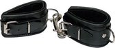 Stevige Leren Handboeien - BDSM - Boeien - Zwart - Discreet verpakt en bezorgd