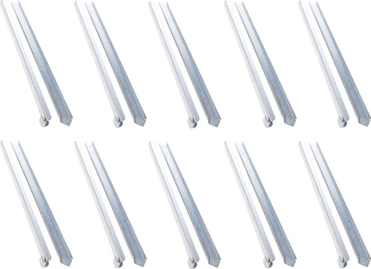 10 set grondankers voor graskant smal 40 x 2,6 x 0,2 cm