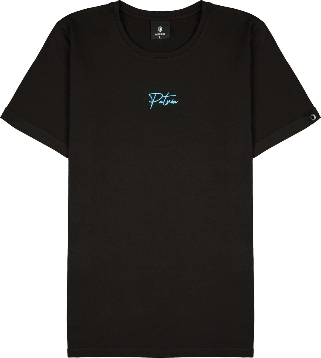 Patrón Wear - Emilio T-shirt Black/Blue - Maat XL