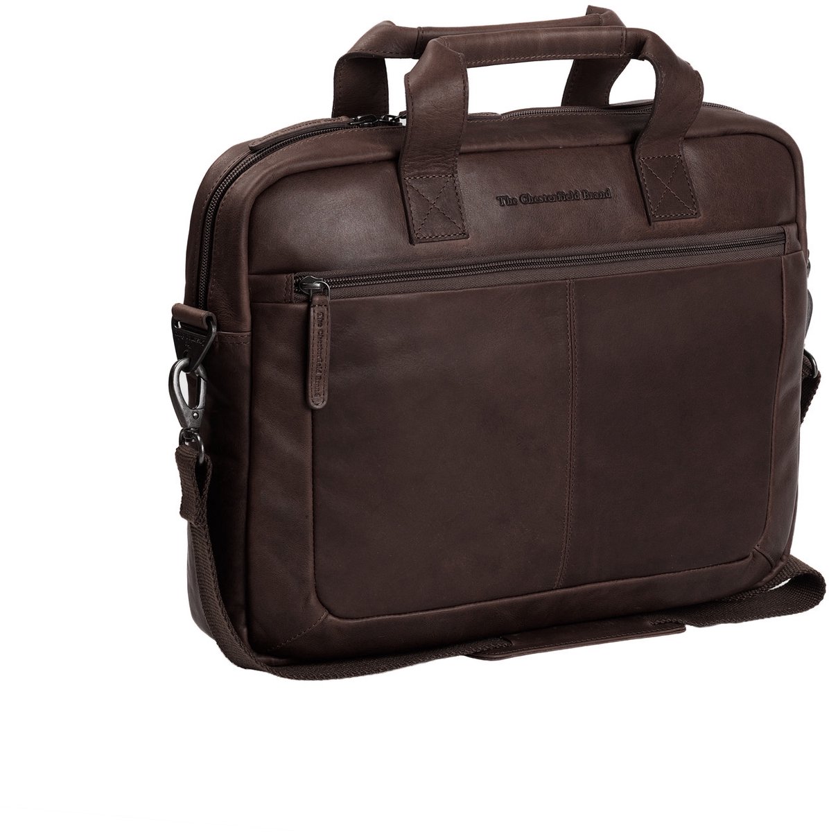 The Chesterfield Brand - Leren Laptoptas Bruin Calvi