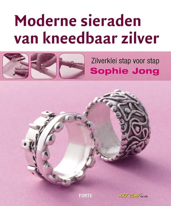 Cover van het boek 'Moderne sieraden van kneedbaar zilver' van S. Jong