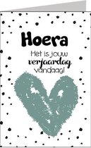 Verjaardagskaart Hoera, het is jouw verjaardag vandaag!
