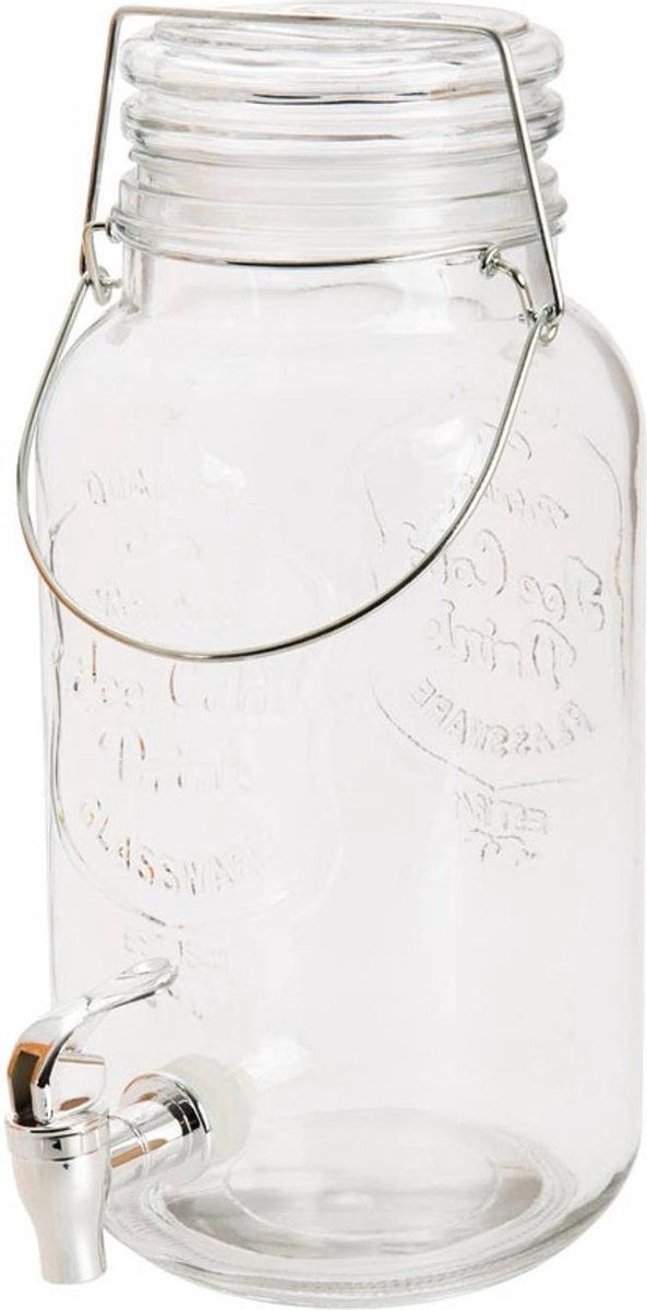 Cosy&Trendy Sapdispenser met kraan - glas - 3,75L - Cosy&Trendy