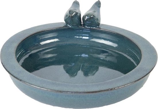 Esschert Design Vogelbad keramiek petrol
