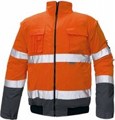 CRV Clovelly Signalisatie Pilot Jas 03010071 - Fluo Oranje/Marine - L