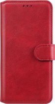 Huawei Y6p Hoesje - Mobigear - Wallet Serie - Kunstlederen Bookcase - Rood - Hoesje Geschikt Voor Huawei Y6p