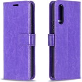 Sony Xperia 10 II Hoesje - Mobigear - Wallet Serie - Kunstlederen Bookcase - Paars - Hoesje Geschikt Voor Sony Xperia 10 II