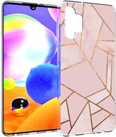 iMoshion Design voor de Samsung Galaxy A32 (5G) hoesje - Grafisch Koper - Roze / Goud