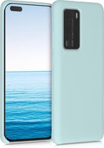 kwmobile telefoonhoesje voor Huawei P40 Pro - Hoesje met siliconen coating - Smartphone case in mat mintgroen