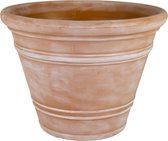 Mega Collections Bloempot - D82/H63 - Terracotta - voor buiten en binnen - Rinca Doppio Vintage