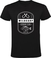 Wildcarp fishing club Heren t-shirt | visclub | vissen | dierendag | grappig | cadeau | Zwart