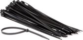 Perel Set nylon kabelbinders 7.6x400mm - Zwart, UV-bestendig, 100 st.