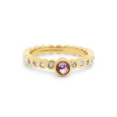 Melano Twisted Glitters Will Follow ring set - dames - goudkleurig - maat 50