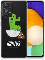 Beschermhoesje Samsung Galaxy A52 Enterprise Editie (5G/4G) Smartphone hoesje Cactus Poo