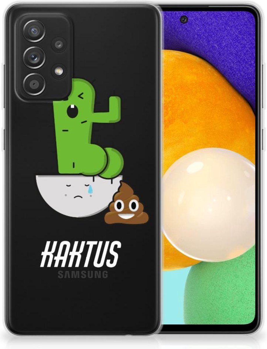 Samsung Galaxy A52 (5G/4G) Telefoonhoesje met Naam Cactus Poo