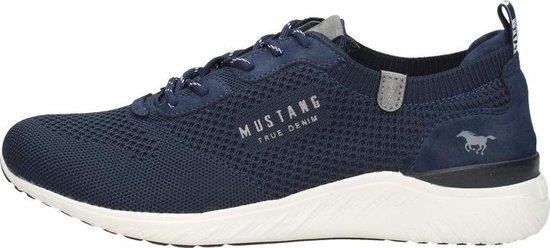 Mustang Sneakers Laag Sneakers Laag - blauw - Maat 42 | bol.com