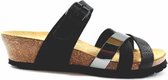 Rohde Slipper 5524 Zwart Metallic Combi